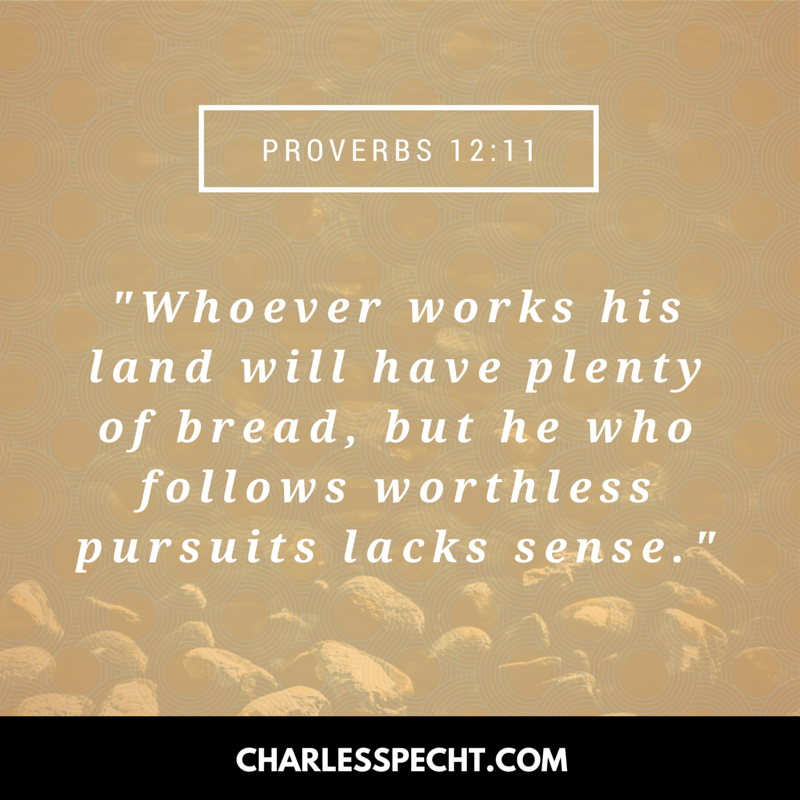 quote card Proverbs 12_11